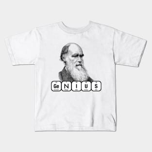 GENIUS Charles Darwin Kids T-Shirt